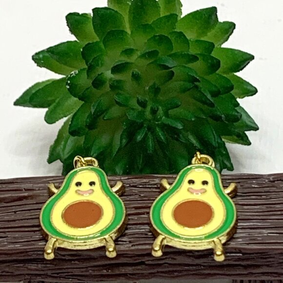 Avocado Earring, Food Earring, Fruit Earring, Mexican Earring, Taco Tuesday - Picture 1 of 6